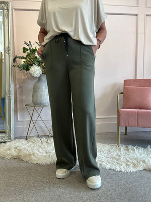 Comfy Wide Leg Lounge Pant - Khaki