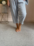 Load image into Gallery viewer, Gingham Pants - Grey/Blue One Size
