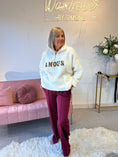 Load image into Gallery viewer, Amour Zip Up Fleece jumper -  Cream
