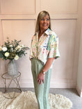 Load image into Gallery viewer, Hint Of Sparkle Shirt  - Green/Mix - Wardrobe By Simone
