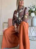Load image into Gallery viewer, Deep Elasticated Waist Wide Pant - Terracotta
