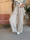Load image into Gallery viewer, Polka Dot Tie Belt Pant - Beige/White - Wardrobe By Simone
