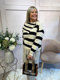 Load image into Gallery viewer, Bold Stripe Jumper - Cream/Black
