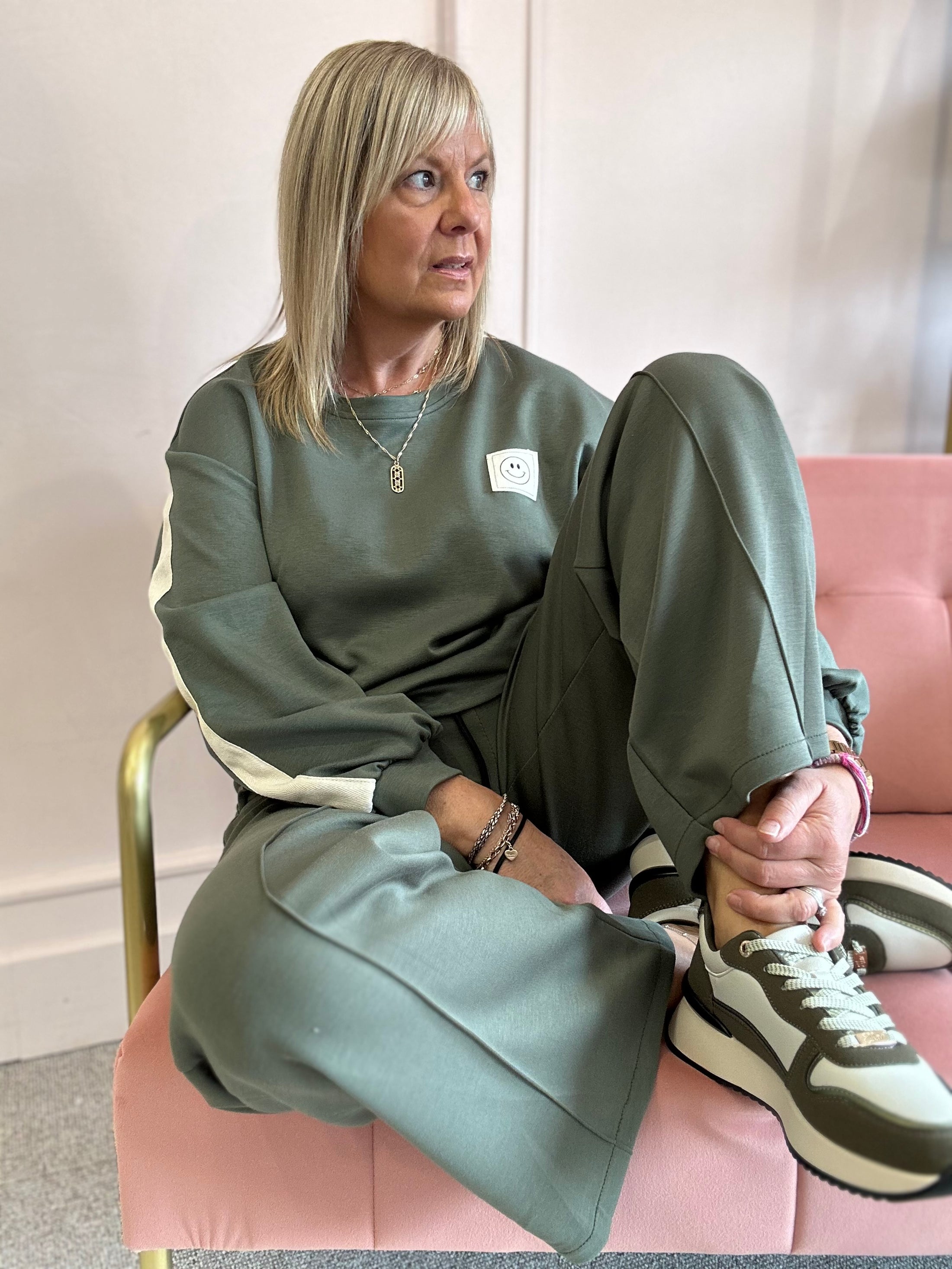 Nevada Trainer - Khaki - Wardrobe By Simone