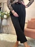 Load image into Gallery viewer, Scarf Tie Belted Pant - Black
