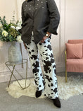 Load image into Gallery viewer, Bold Cow Print Jean - Brown/White
