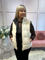 Gilet - Cream/Black