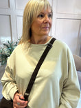 Load image into Gallery viewer, Bonjour Sweatshirt  - Oatmeal
