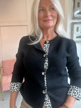 Load image into Gallery viewer, Leopard Edge Cardi Jacket - Black
