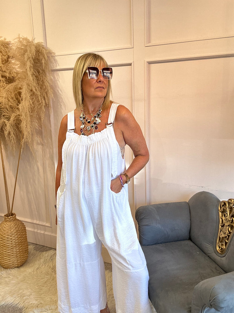 Fun dungarees - White