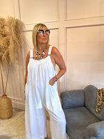 Fun dungarees - White