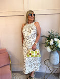 Load image into Gallery viewer, Paisley Halter Neck Maxi Dress - Cream/Coffee - Wardrobe By Simone
