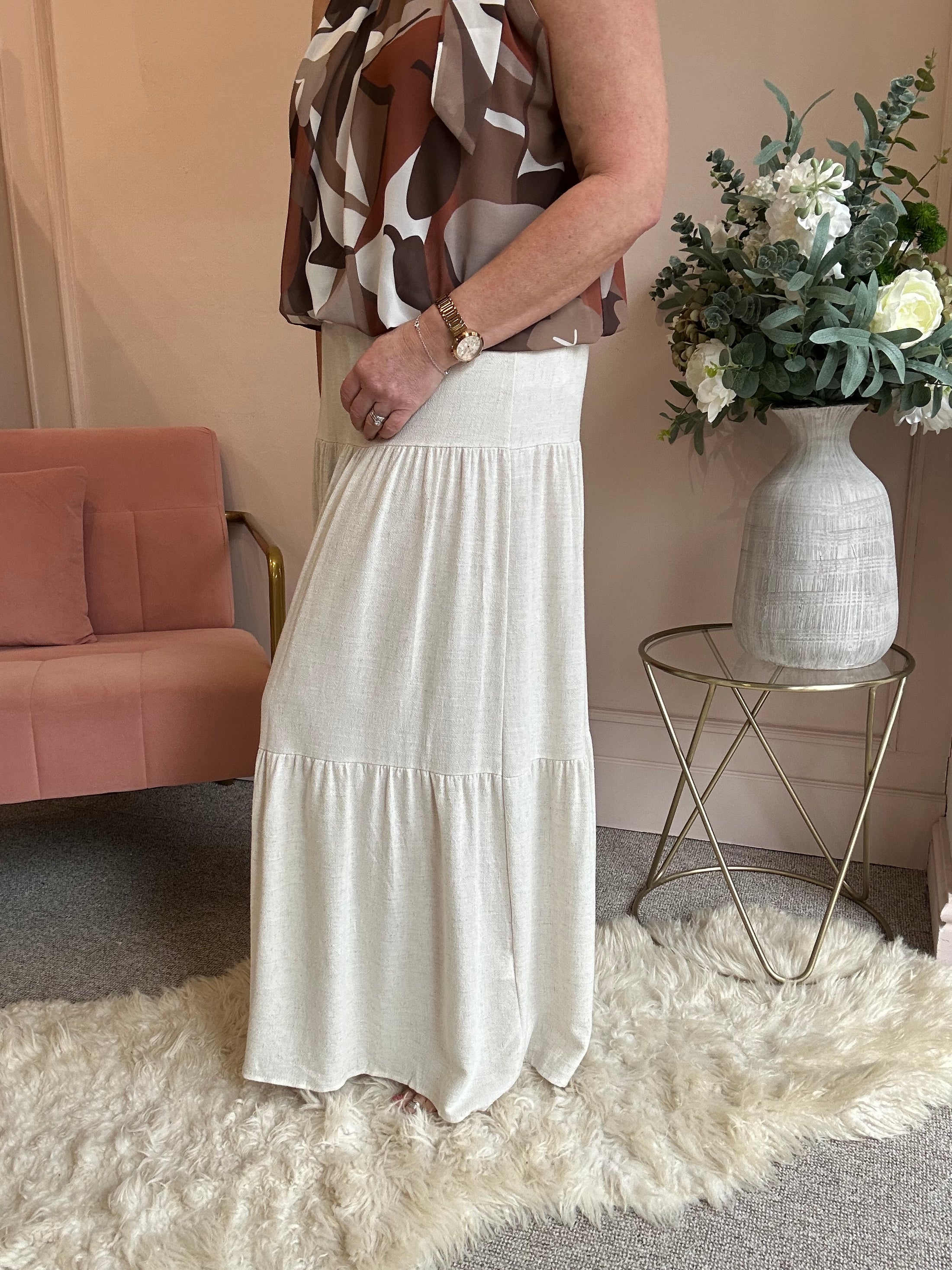 Gypsy Skirt - Light Beige - Wardrobe By Simone