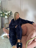 Load image into Gallery viewer, Chevron Cosy Lounge Set - Rich Navy
