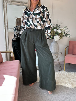 Wide Corduroy Pant - Khaki