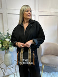 Load image into Gallery viewer, Suedette Zipped Jacket - Black
