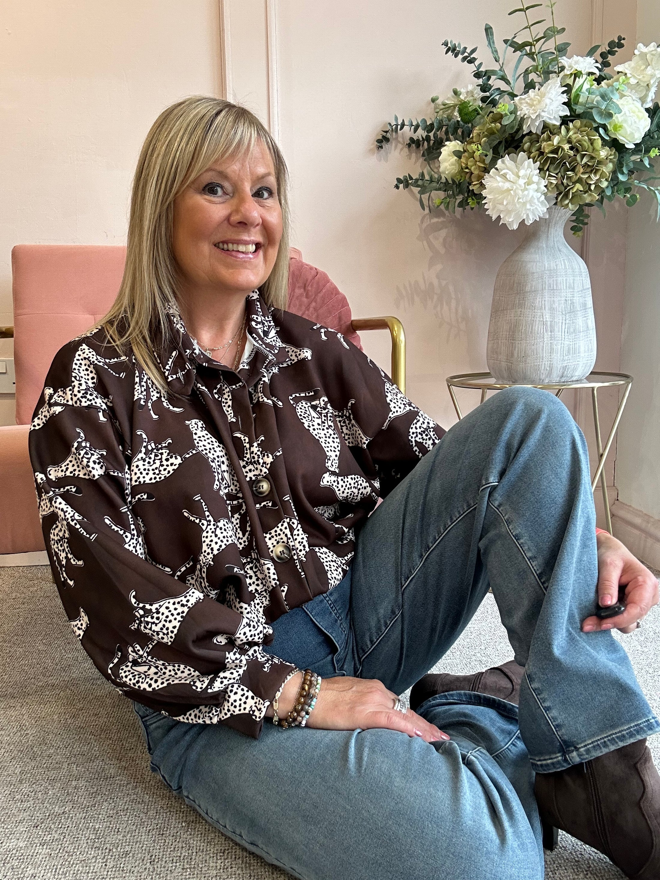 Leopard Jacket/Shirt - Brown
