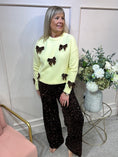 Load image into Gallery viewer, Cute Bow Jumper - Soft Yellow
