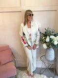 Load image into Gallery viewer, Rock & Roll Oversized Blazer Jacket - Beige - Wardrobe By Simone
