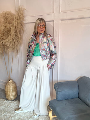 Glam Exotic Bird Design Jacket - Mixed