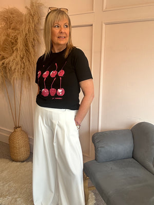 Cherry Gems T Shirt - Black