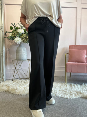 Comfy Wide Leg Lounge Pant - Black