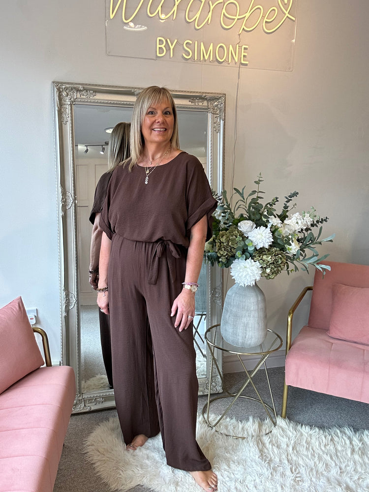 Stylish Jumpsuit - Brown