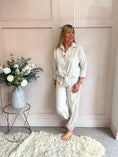 Load image into Gallery viewer, Black Striped Shirt - Beige/Black - Wardrobe By Simone
