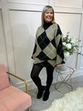 Load image into Gallery viewer, Jumper And Skirt Knitted Set - Black/Taupe
