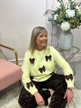 Load image into Gallery viewer, Cute Bow Jumper - Soft Yellow
