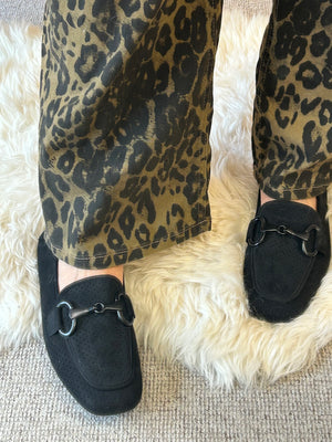Chain Detail On Loafer - Black - Wardrobe By Simone