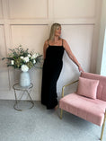 Load image into Gallery viewer, Elasticated Bodice & Wide Leg Jumpsuit - Black

