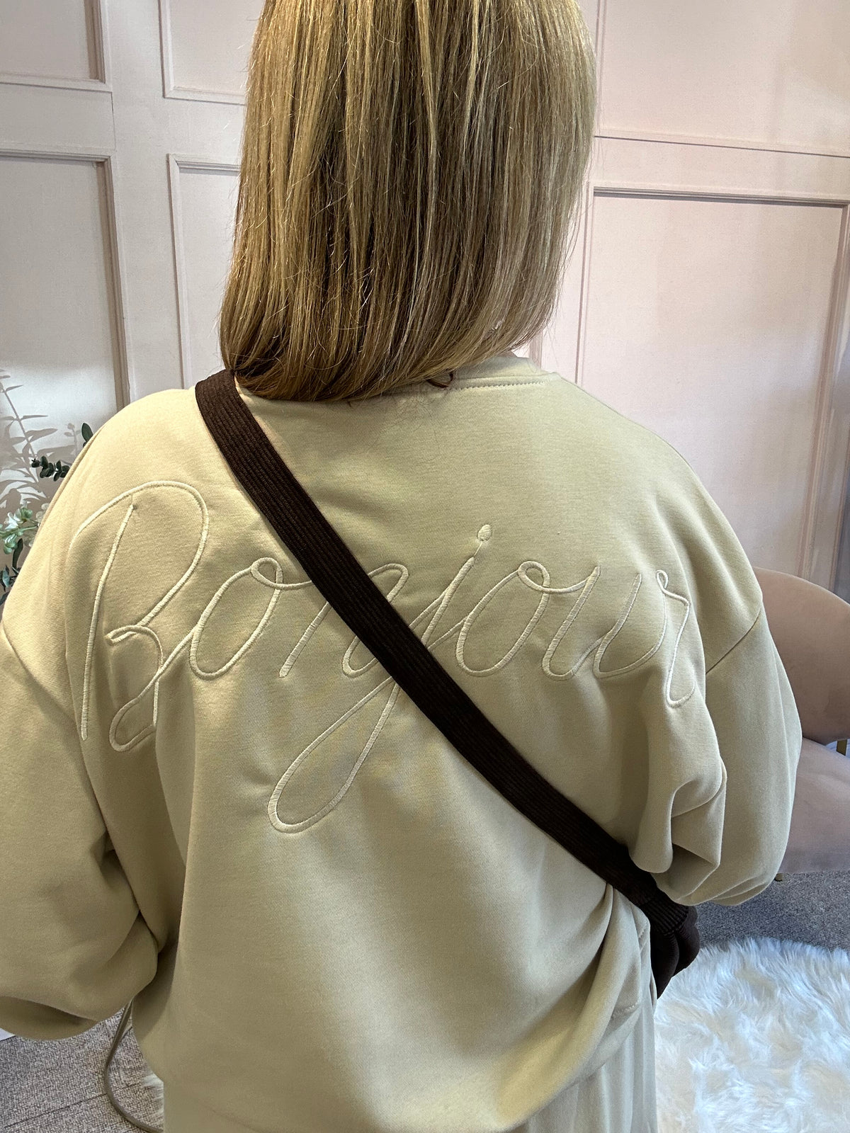 Bonjour Sweatshirt  - Oatmeal