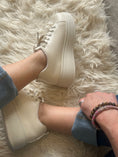 Load image into Gallery viewer, Lace Up Chunky Trainer - Soft Beige - Wardrobe By Simone
