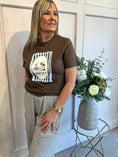 Load image into Gallery viewer, Pasta & Drinks T Shirt  - Brown
