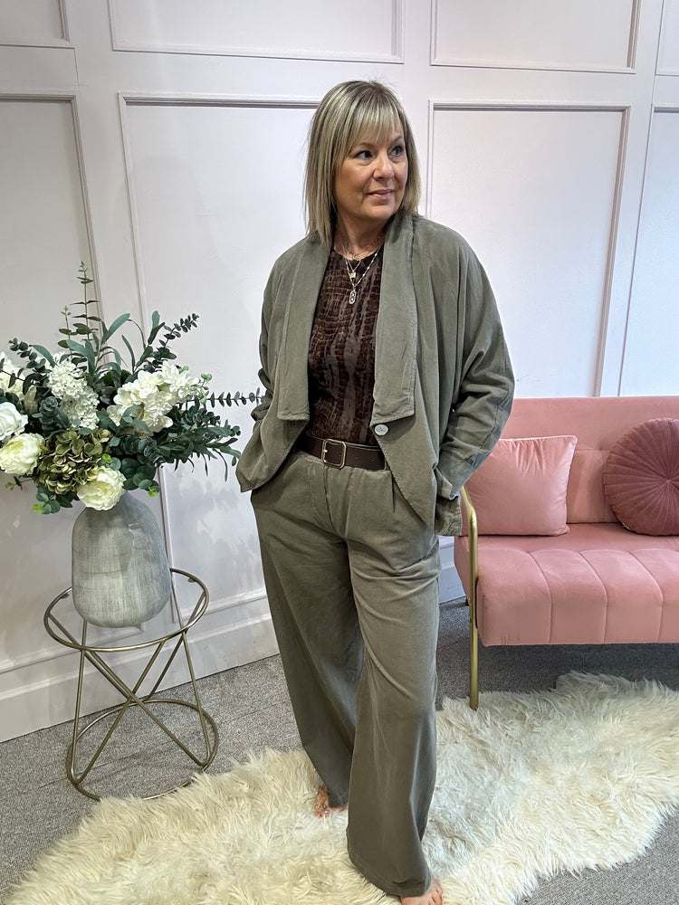 Corduroy Jacket - Taupe