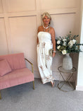 Load image into Gallery viewer, Floral Embroidered Detailed Jumpsuit - Cream/Beige - Wardrobe By Simone
