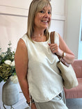 Load image into Gallery viewer, Side Tie Sleeveless Top - Stone
