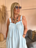 Fun dungarees - Pale blue