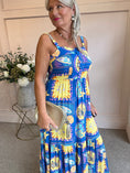 Load image into Gallery viewer, Sun At The Seaside Sundress - Electric Blue - Wardrobe By Simone
