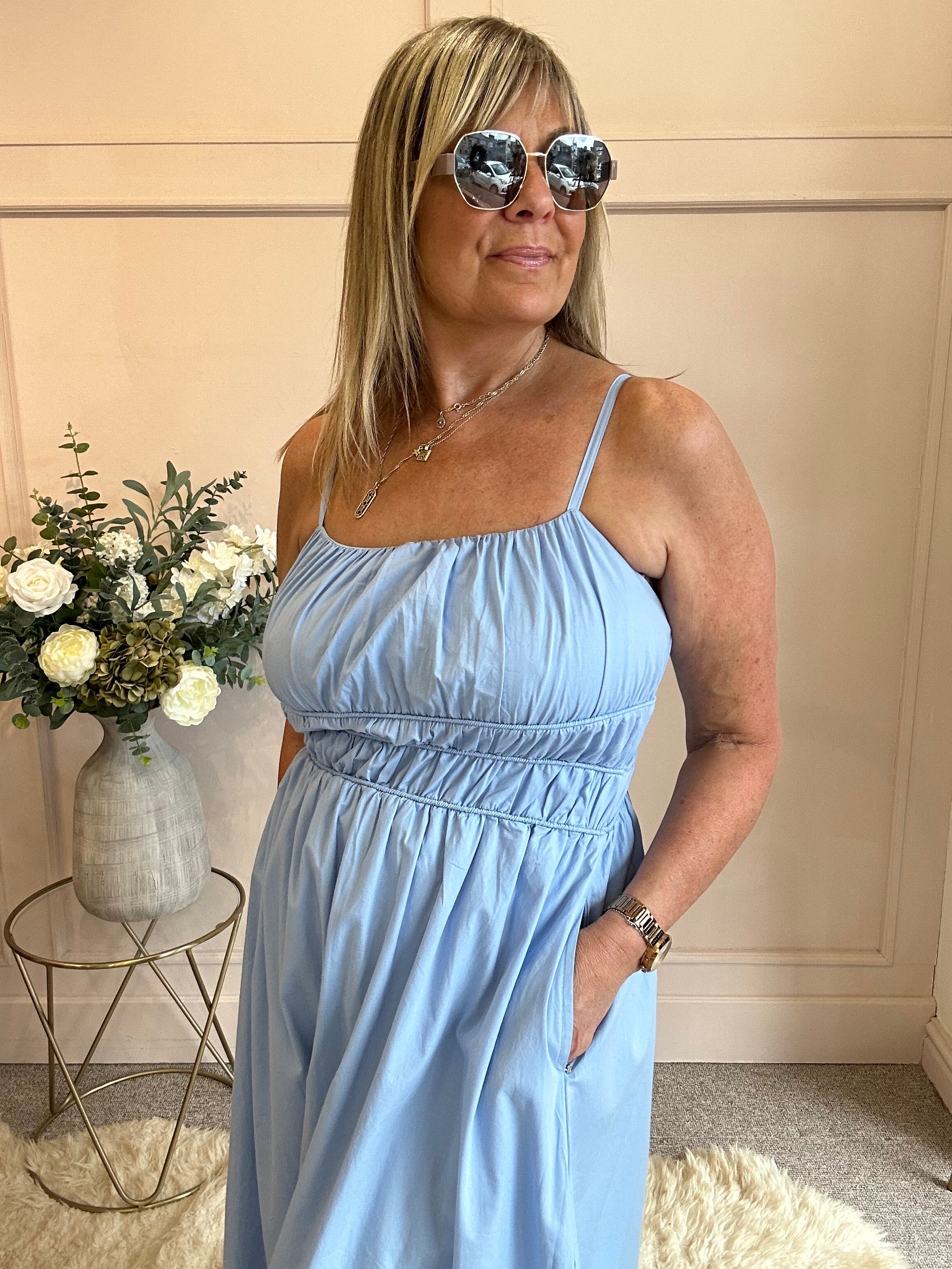 Midi Dress - Blue