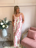 Load image into Gallery viewer, Botanical Dungarees - Cream/Dusky Pink - Wardrobe By Simone
