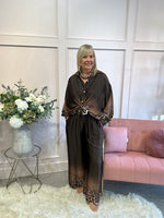 Satin trouser - Brown/Cheetah - Wardrobe By Simone