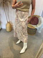 Leaf Inspired Skirt - Beige