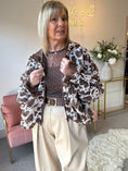 Load image into Gallery viewer, Cowprint Jacket - Brown/Cream
