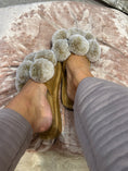 Load image into Gallery viewer, Pom Pom Slider Slipper - Caramel

