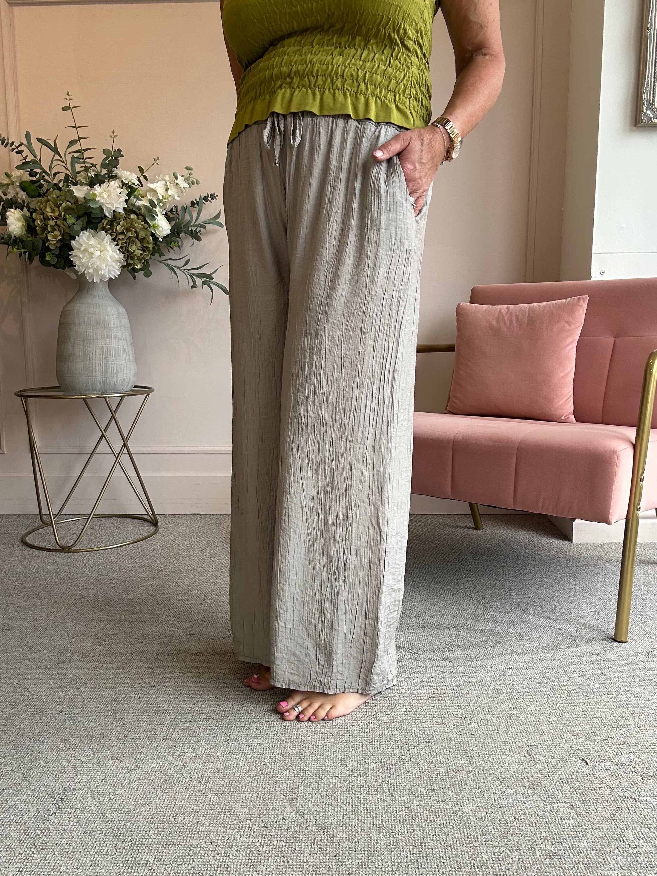 Relaxed Wide Pant - Taupe