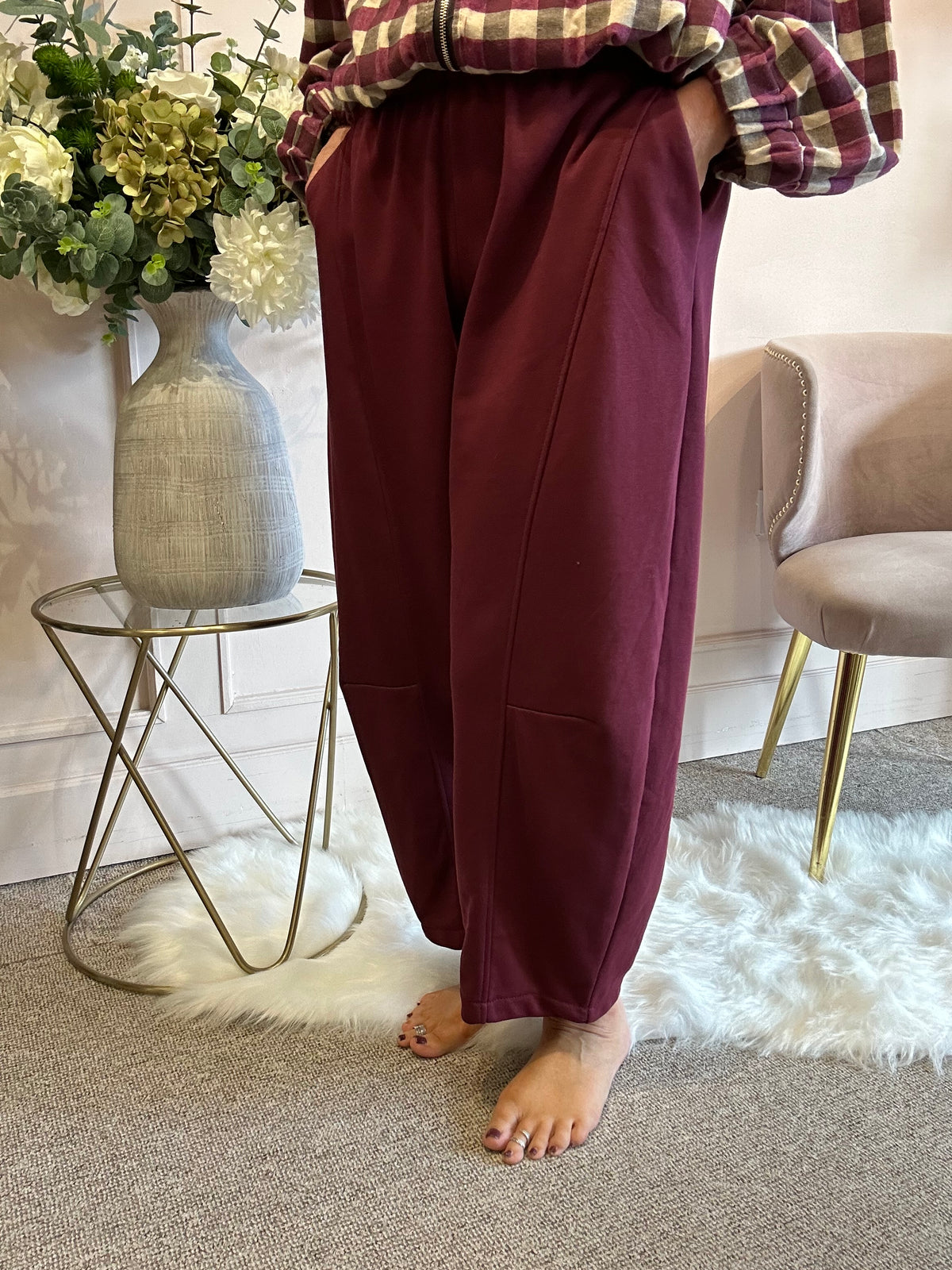 Baggy Barrel Jogger Pant - Damson
