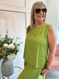 Load image into Gallery viewer, Side Tie Sleeveless Top - Olive Green
