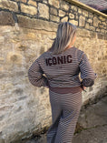 Load image into Gallery viewer, Iconic Stripe Lounge Set - Brown/Cream
